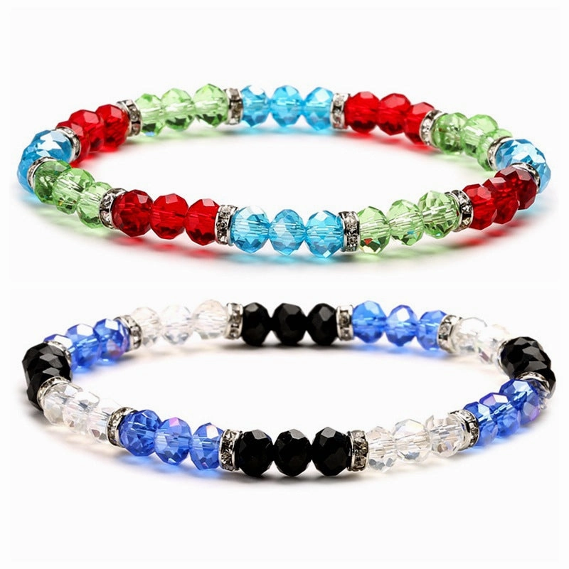 Wholesale Colorful Crystal Glass Bracelet