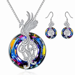 Wholesale Colorful Firebird Crystal Necklace