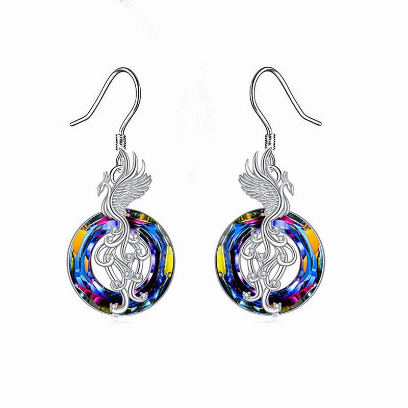 Wholesale Colorful Firebird Crystal Necklace