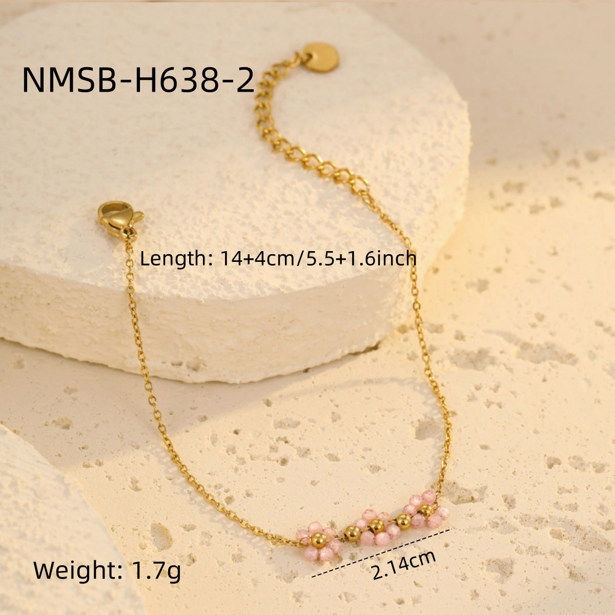 Wholesale Colorful Flower Beaded Bracelet