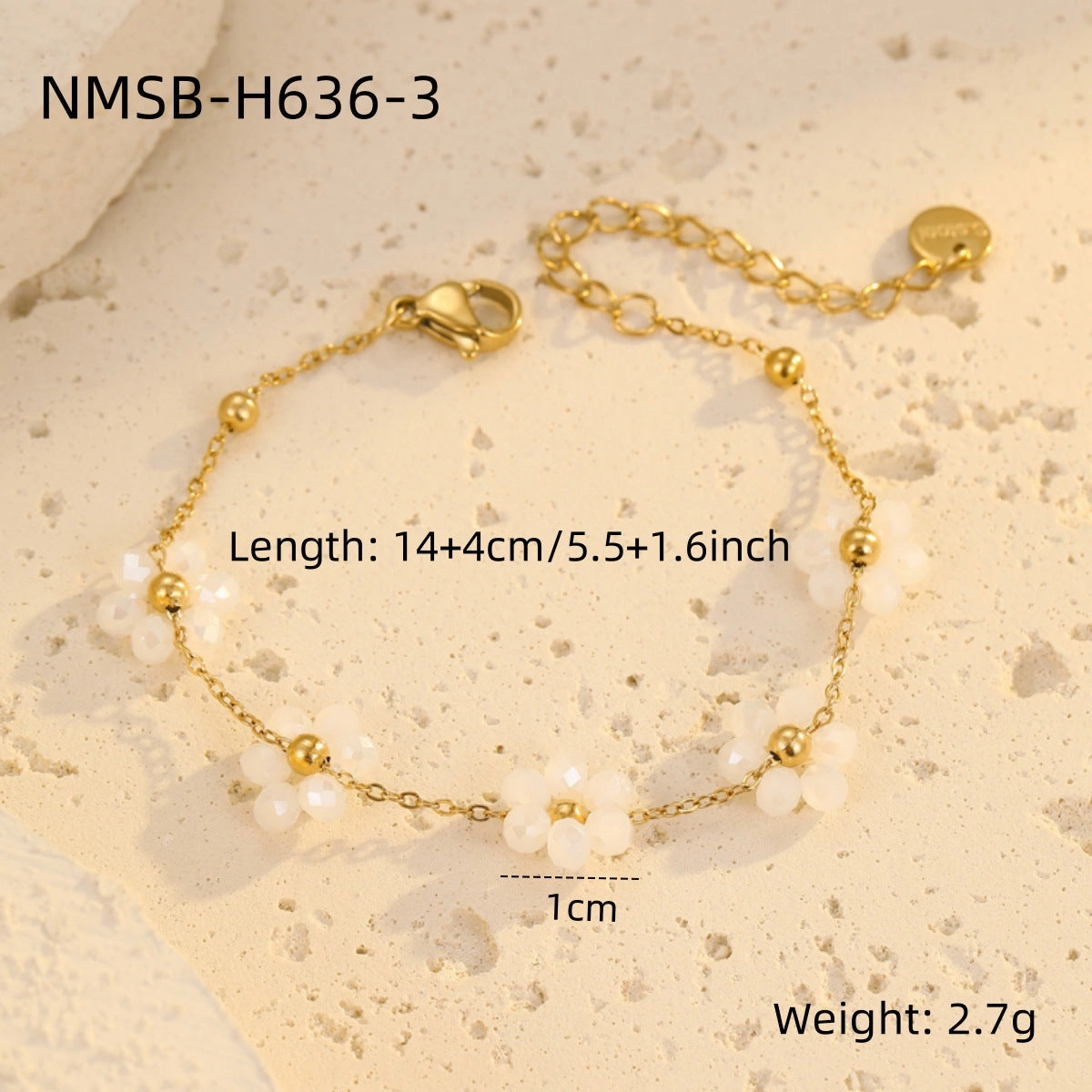Wholesale Colorful Flower Beaded Bracelet