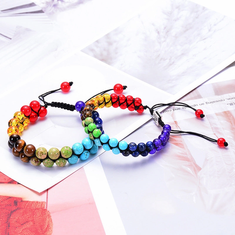 Wholesale Colorful Natural Stone Beads Bracelet