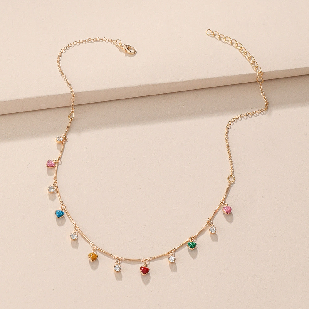 Wholesale Colorful Pendant Necklace Metal