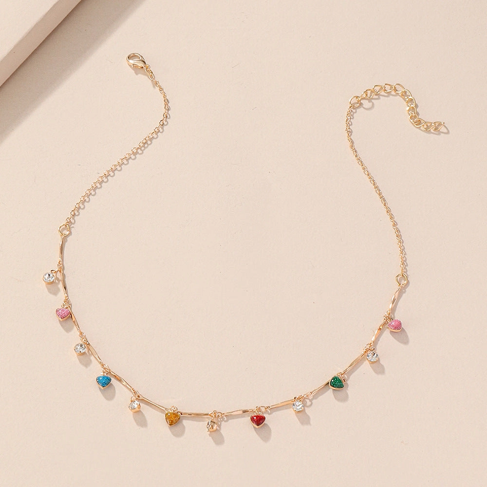 Wholesale Colorful Pendant Necklace Metal
