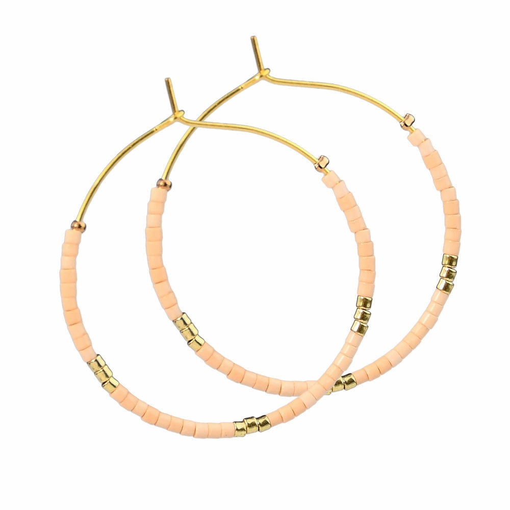 Wholesale Colorful Rice Beads Large Earrings