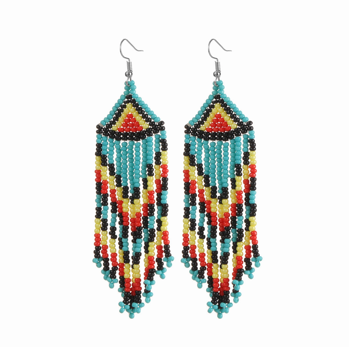 Wholesale Colorful Rice Beads Tassel Earrings