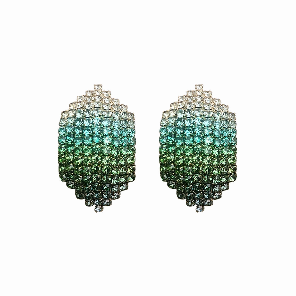 Wholesale Colorful Water Diamond Long Claw Chain Tassel Alloy Earrings