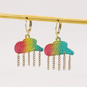 Wholesale Colorful Western Cowboy Style Hat Tassel Earrings