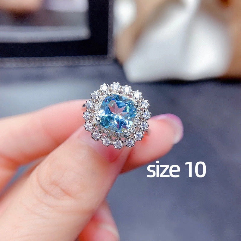 Wholesale Colorful Zircon Necklace Earrings Ring Set OLY-RS-Caoshi003