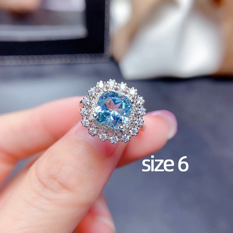 Wholesale Colorful Zircon Necklace Earrings Ring Set OLY-RS-Caoshi003