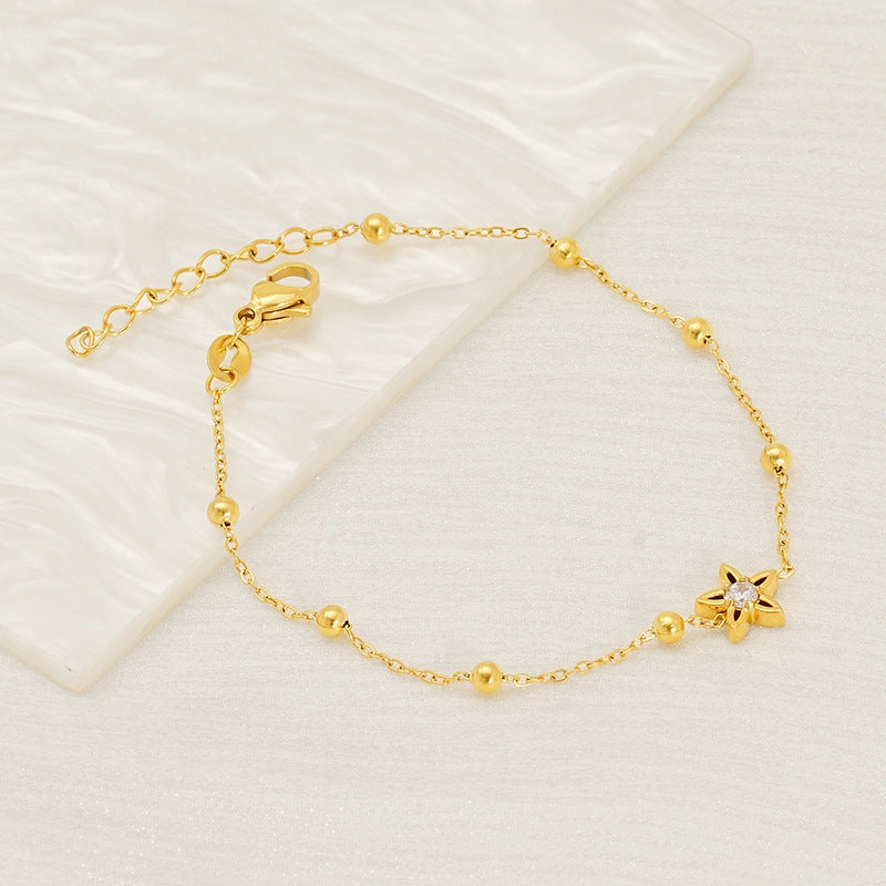 Wholesale Commuter Titanium Steel Zirconia Bracelet