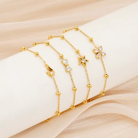 Wholesale Commuter Titanium Steel Zirconia Bracelet