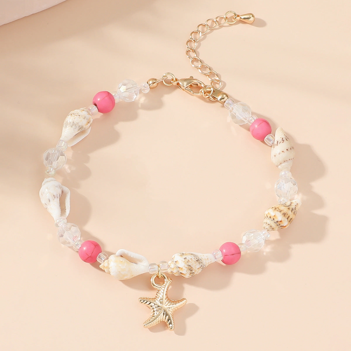 Wholesale Conch Rice Beads Turquoise Pendant Shell Crystal Beads Bracelet