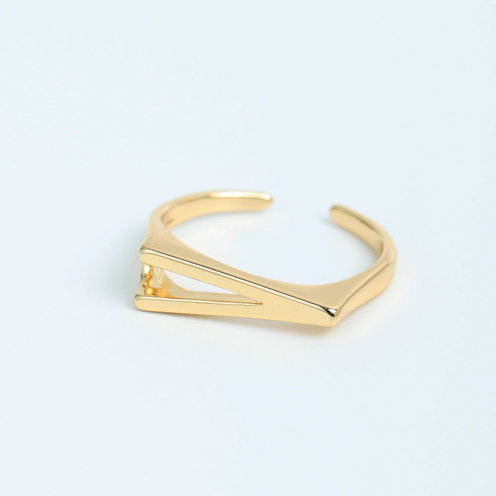 Wholesale Copper 26 Letter Open Ring