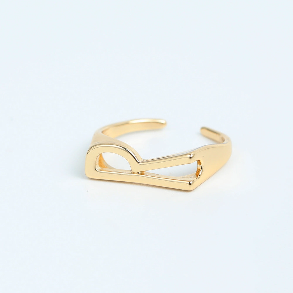 Wholesale Copper 26 Letter Open Ring