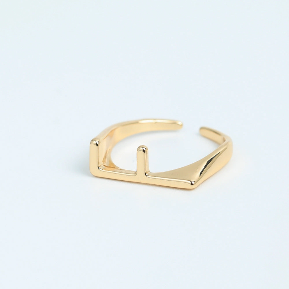 Wholesale Copper 26 Letter Open Ring