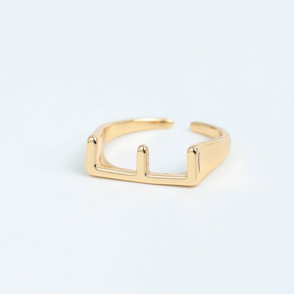 Wholesale Copper 26 Letter Open Ring
