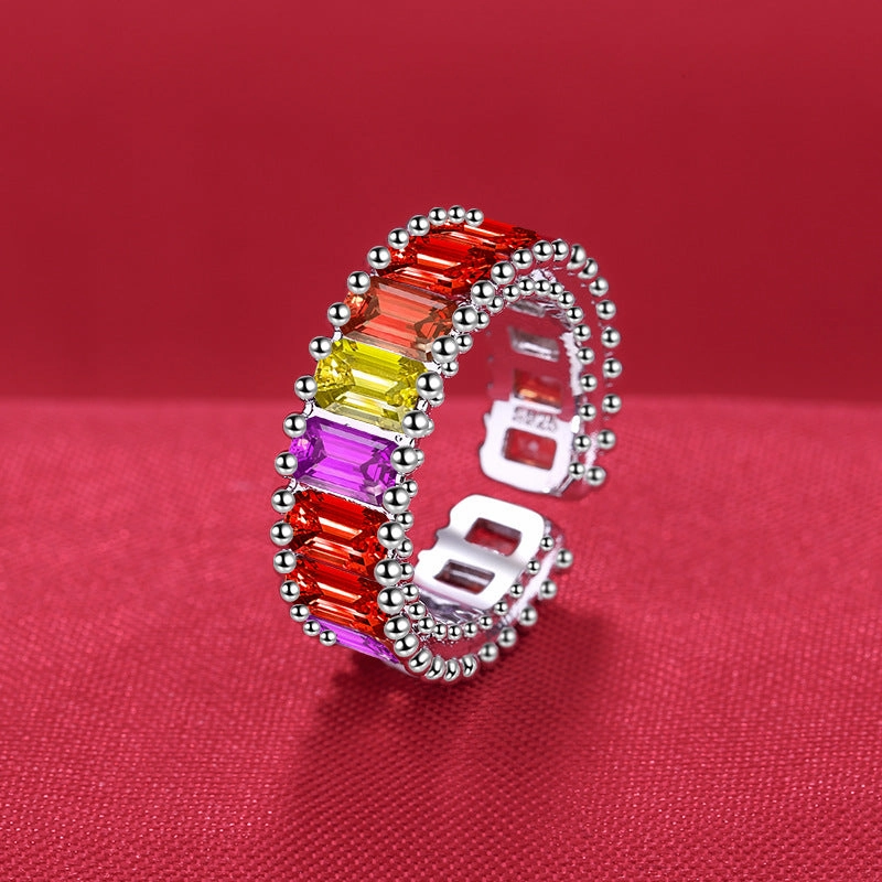Wholesale Copper Adjustable Rainbow Ring