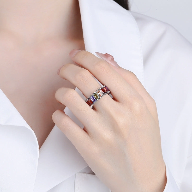 Wholesale Copper Adjustable Rainbow Ring