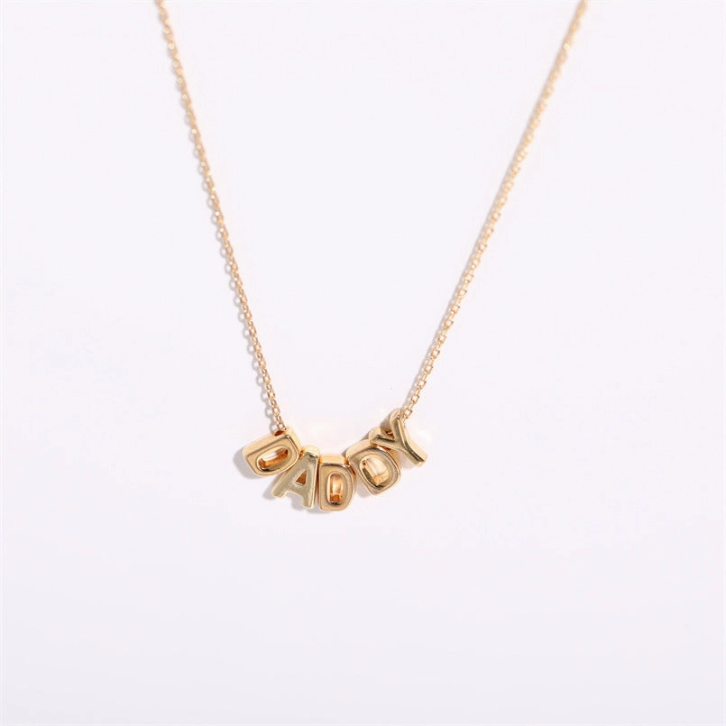 Wholesale Copper Alphabet Necklace