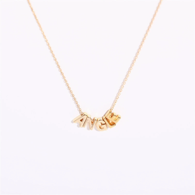 Wholesale Copper Alphabet Necklace
