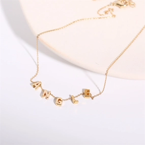 Wholesale Copper Alphabet Necklace