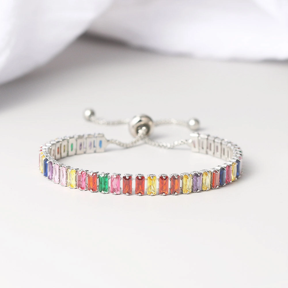 Wholesale Copper Colored Zircon Adjustable Bracelets