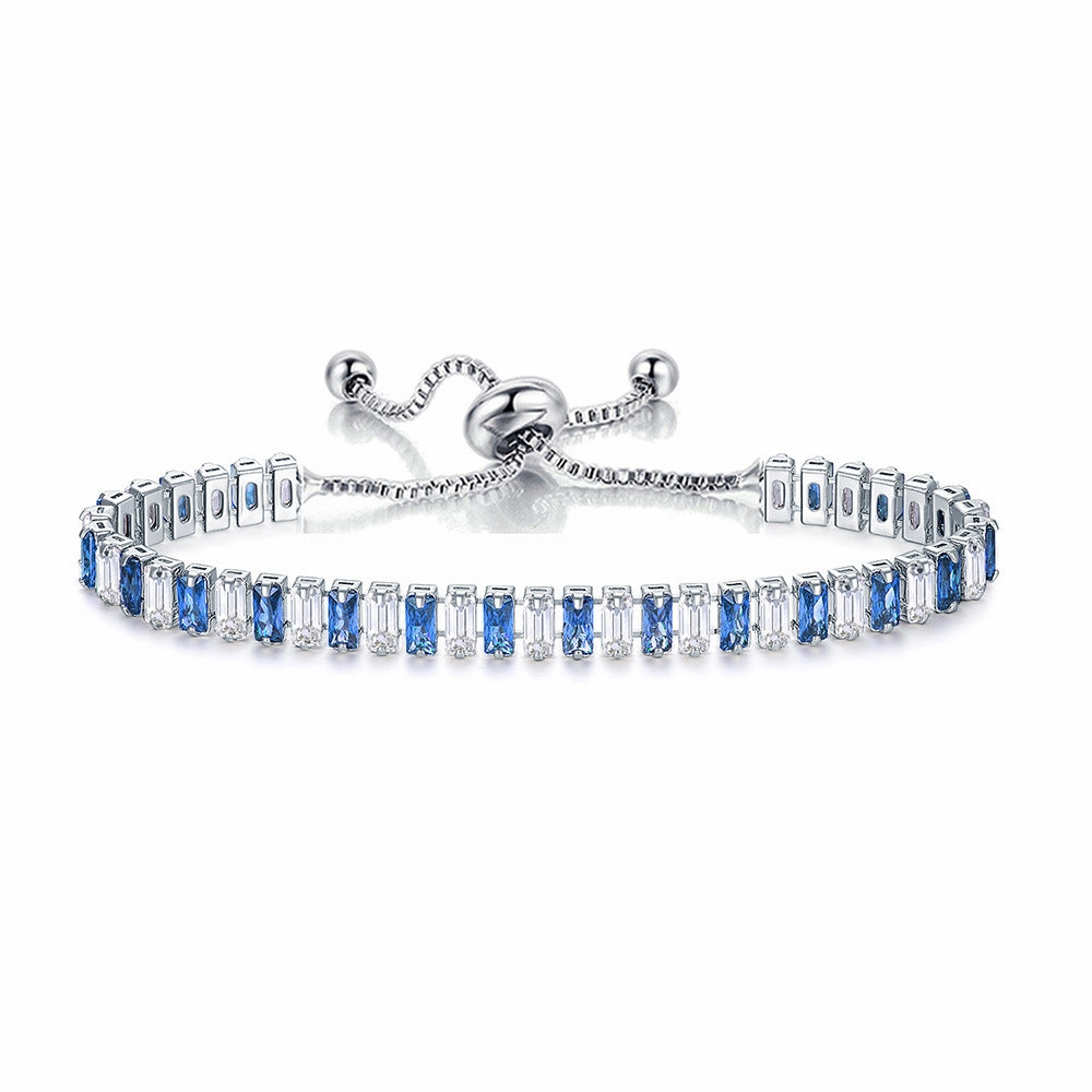 Wholesale Copper Colored Zircon Adjustable Bracelets