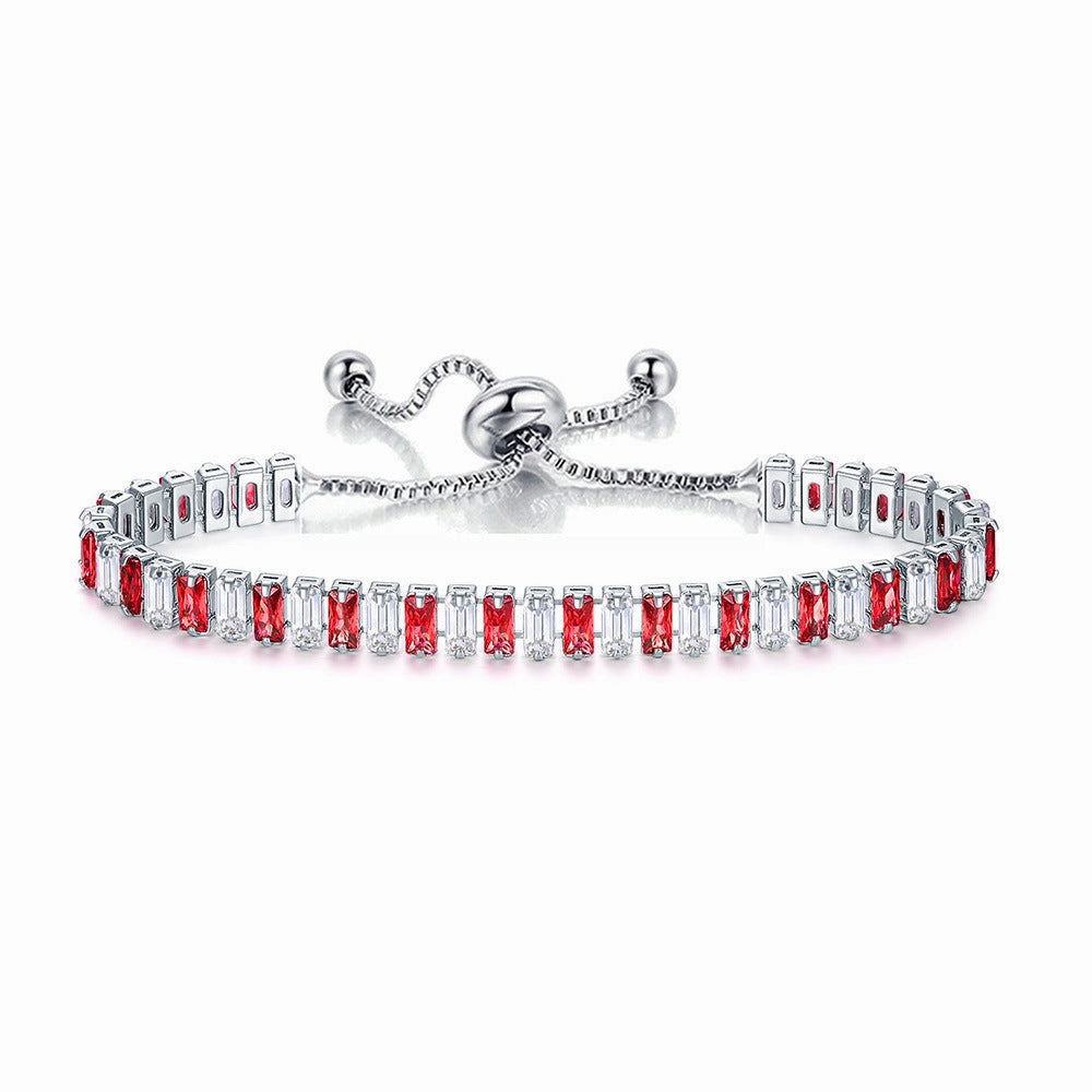 Wholesale Copper Colored Zircon Adjustable Bracelets
