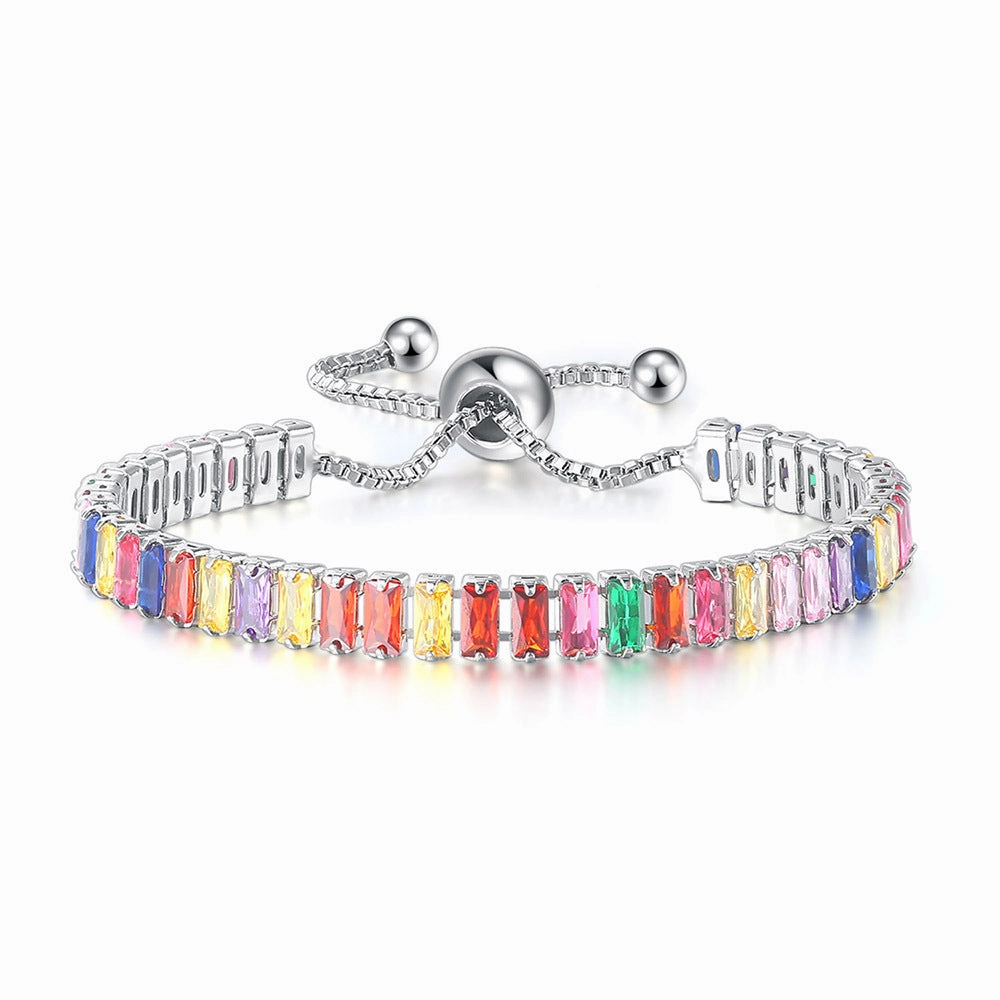 Wholesale Copper Colored Zircon Adjustable Bracelets