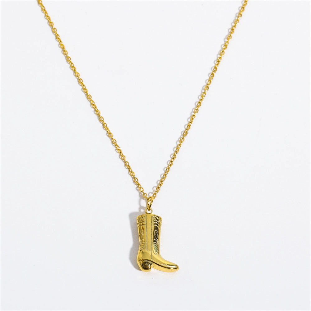 Wholesale Copper COWBOY BOOT Western Cowboy Boots Necklace