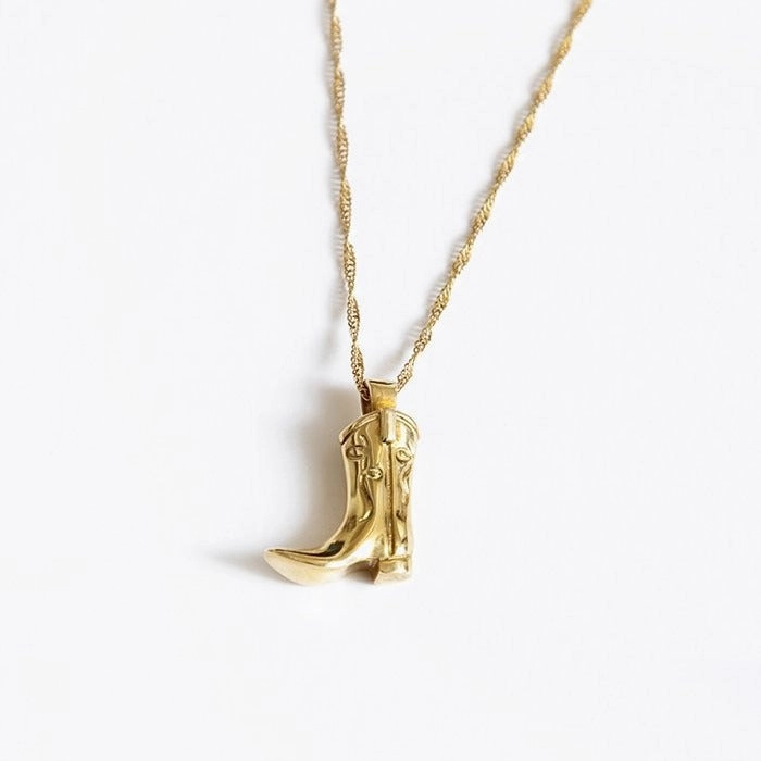 Wholesale Copper COWBOY BOOT Western Cowboy Boots Necklace