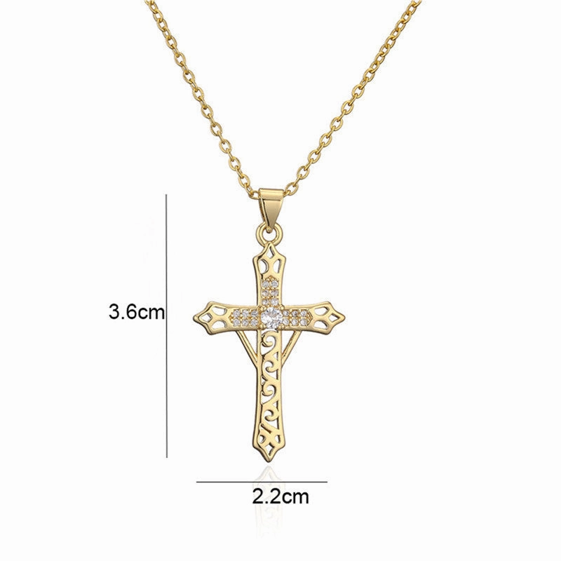 Wholesale Copper Cross Pendant Necklace