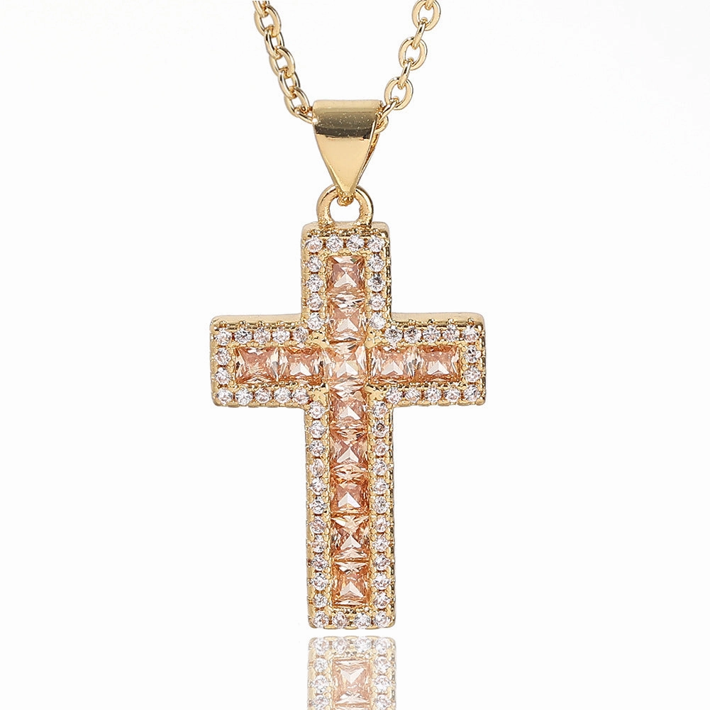 Wholesale Copper Cross Pendant Necklace