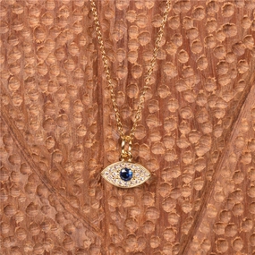 Wholesale Copper Devil Eye Diamond Necklace