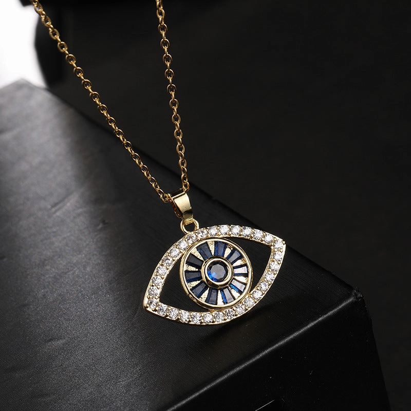 Wholesale Copper Devil Eye Pendant Necklace