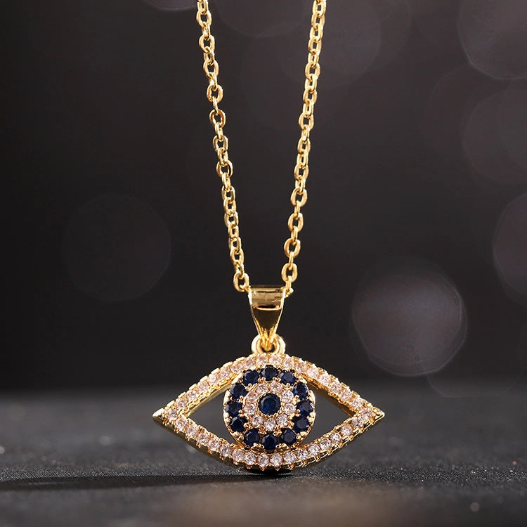 Wholesale Copper Devil Eye Pendant Necklace