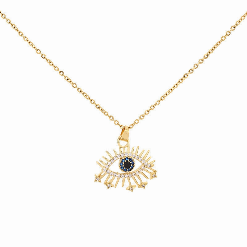 Wholesale Copper Devil Eye Pendant Necklace