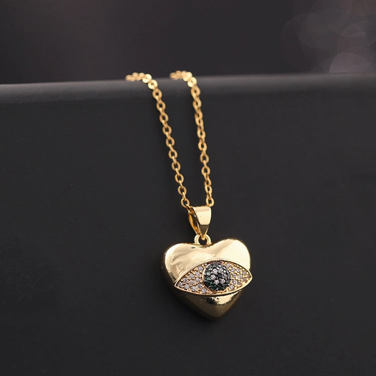 Wholesale Copper Devil Eye Pendant Necklace