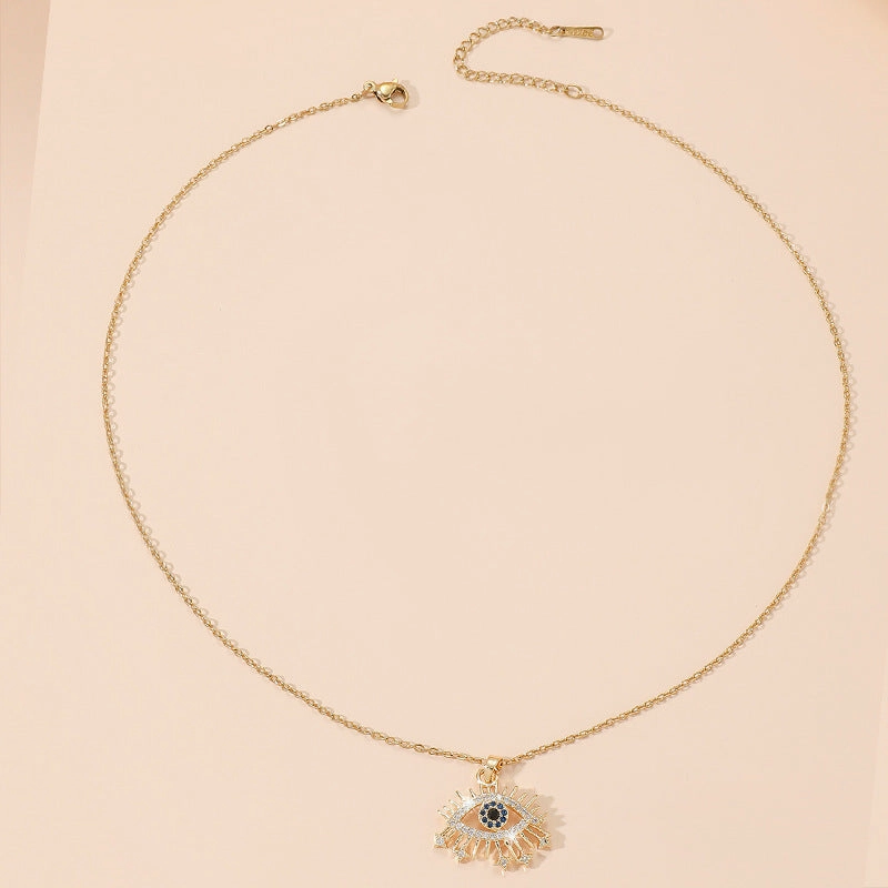 Wholesale Copper Devil Eye Pendant Necklace