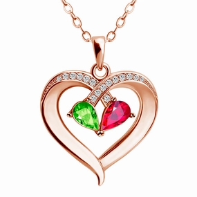 Wholesale Copper Drop Heart Necklace