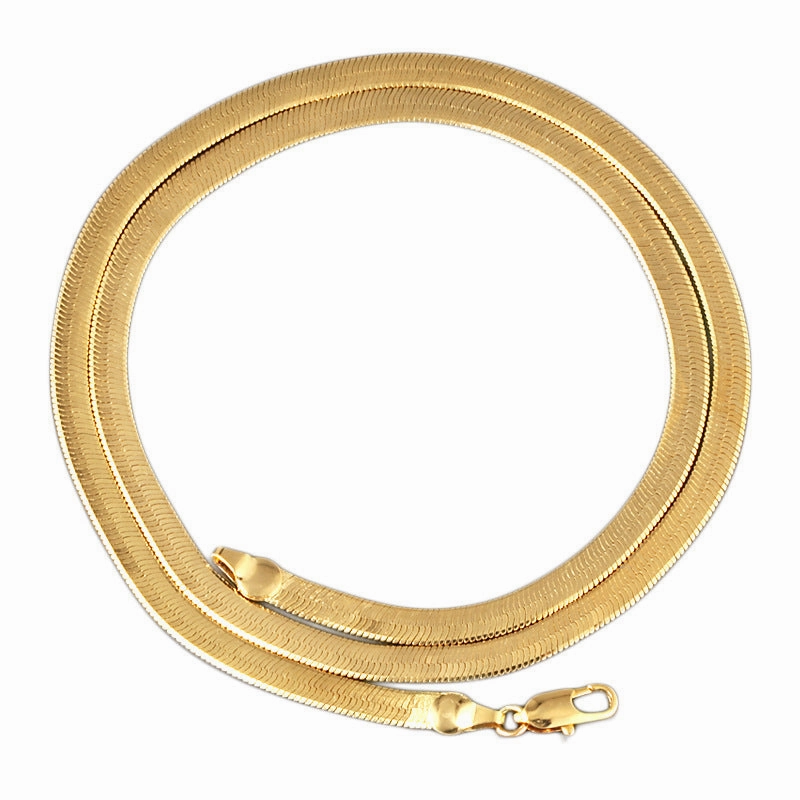 Wholesale Copper Exaggerated Flat Snake Necklace