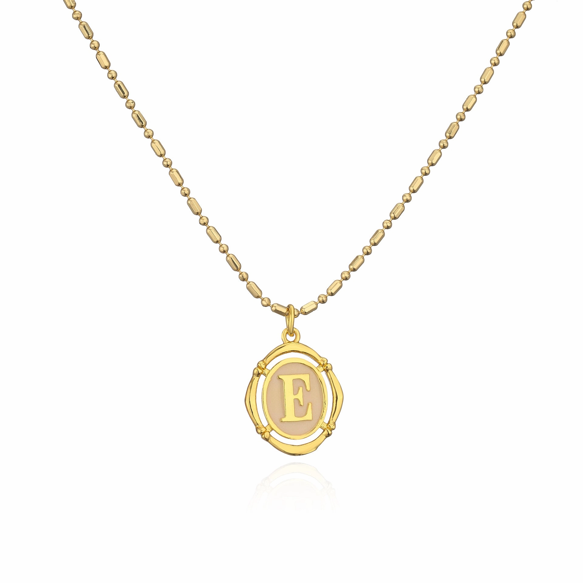 Wholesale Copper Gold Plated 26 English Alphabet Pendant Necklace