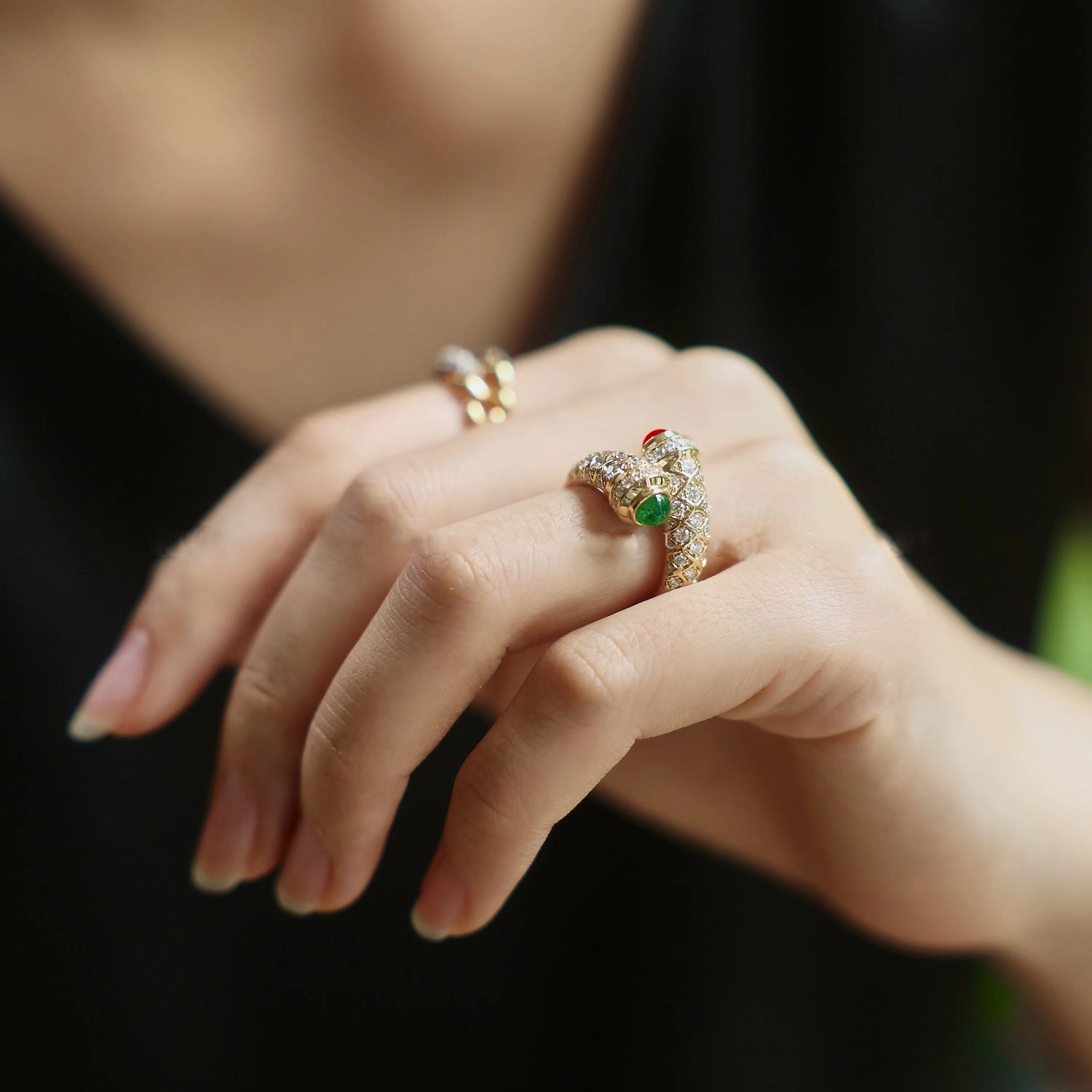 Wholesale Copper Gold Plated Diamond Ring