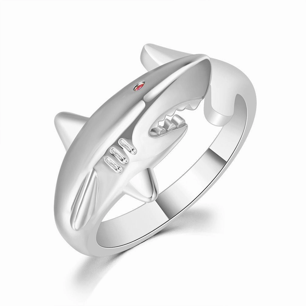 Wholesale Copper Gold Plated Shark Ring
