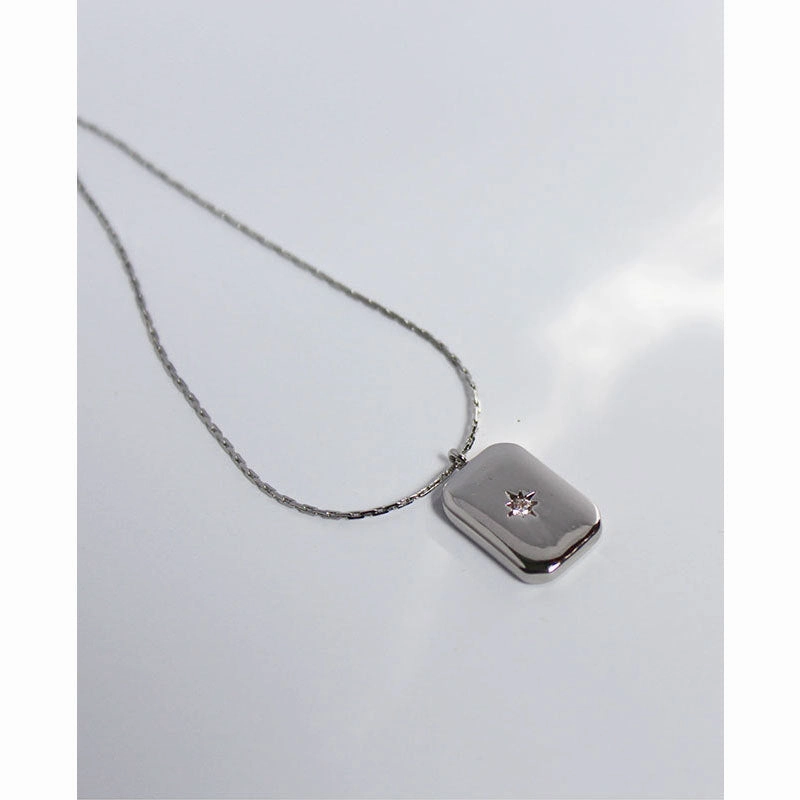 wholesale Copper Heart Pendant Micro Paved Zircon Clavicle Necklace