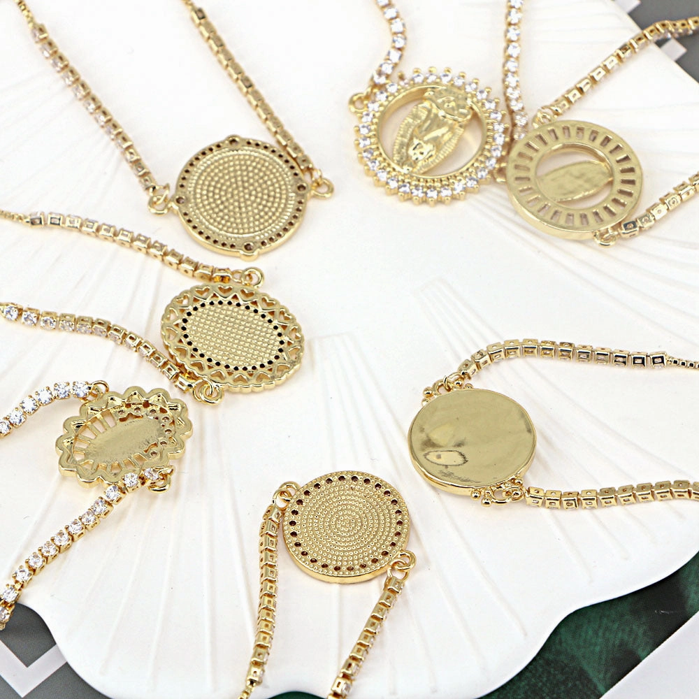 Wholesale Copper Micropaved Zirconia Bracelet