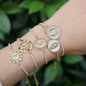 Wholesale Copper Micropaved Zirconia Bracelet