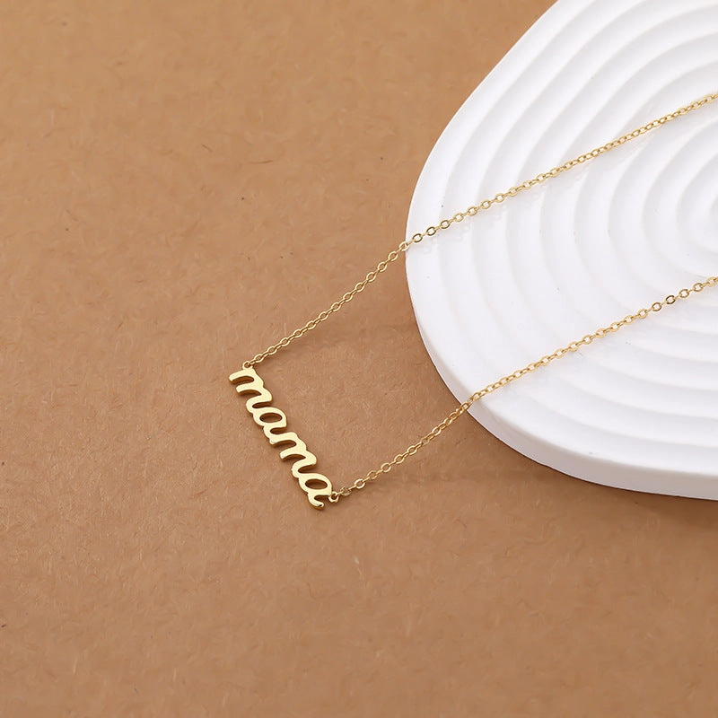 Wholesale Copper Mother's Day Gift Mama Necklace