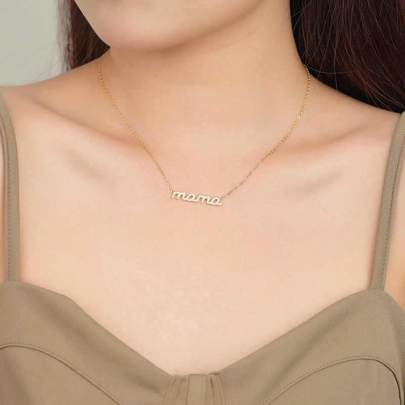 Wholesale Copper Mother's Day Gift Mama Necklace